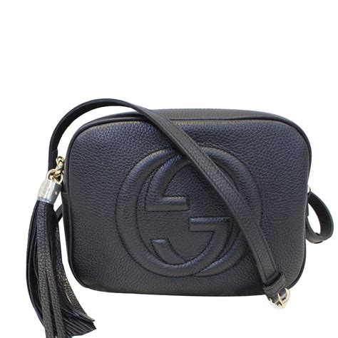 black crossbody gucci purse|gucci small black crossbody bag.